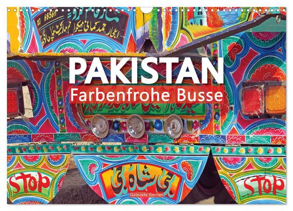 Produktbild: Pakistan farbenfrohe Busse (Wandkalender 2026 DIN A3 quer), CALVENDO Monatskalender