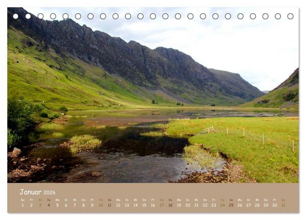 Produktbild: Schottische Highlands (Tischkalender 2026 DIN A5 quer), CALVENDO Monatskalender