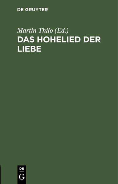 Produktbild: Das Hohelied der Liebe