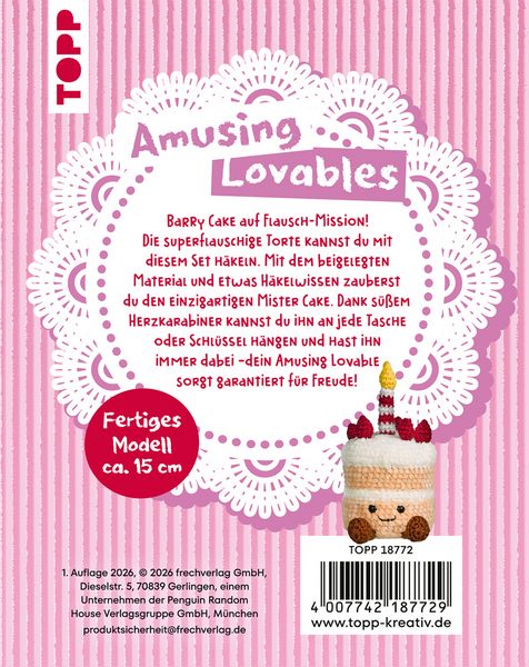 Produktbild: Amusing Lovables H&auml;kelset Barry Cake