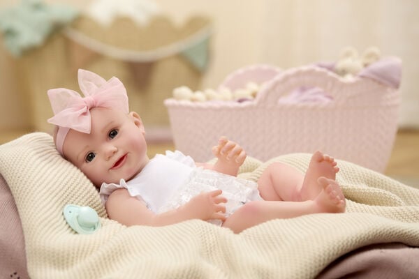 Produktbild: BABY born Real Babypuppe, sehr heller Hautton, Augen offen