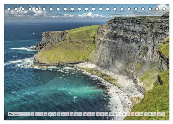 Produktbild: Irland - spektakul&auml;re Landschaften (Tischkalender 2026 DIN A5 quer), CALVENDO Monatskalender