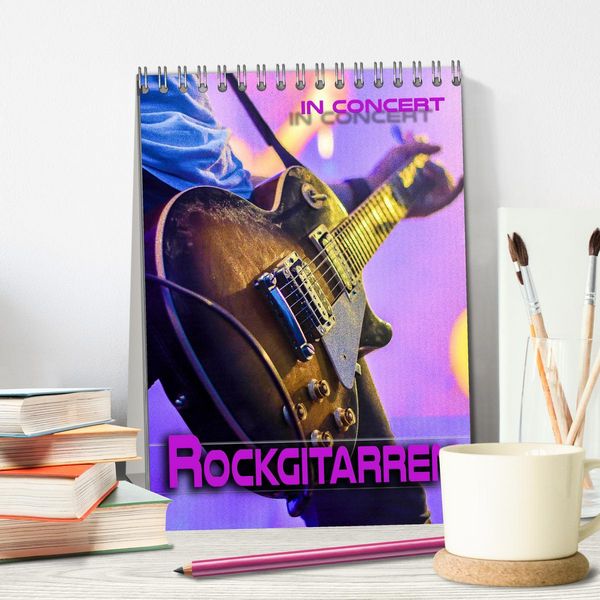 Produktbild: Rockgitarren in Concert (Tischkalender 2026 DIN A5 hoch), CALVENDO Monatskalender