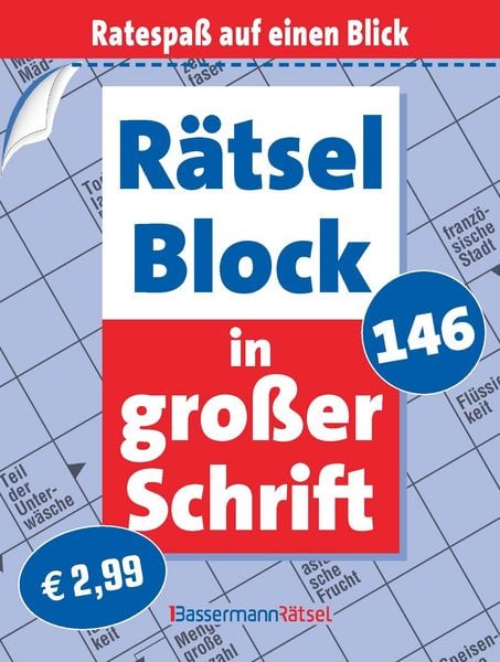 Produktbild: R&auml;tselblock in gro&szlig;er Schrift 146