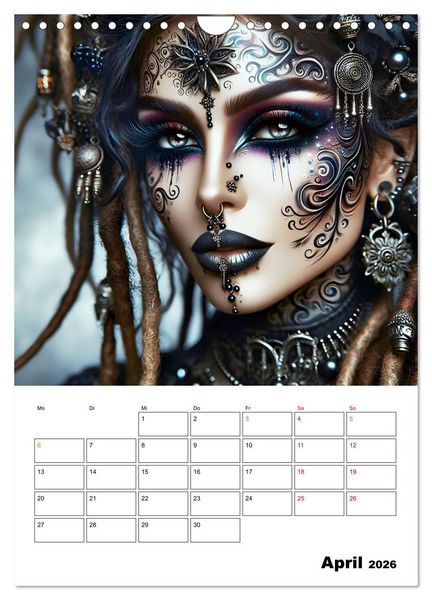 Produktbild: W&uuml;stenk&ouml;niginnen (Wandkalender 2026 DIN A4 hoch), CALVENDO Monatskalender