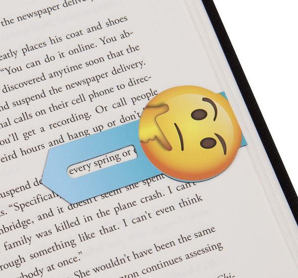 Produktbild: Line Markers Emoji Thoughtful & Nerdy &ndash; Magnetische Lesezeichen