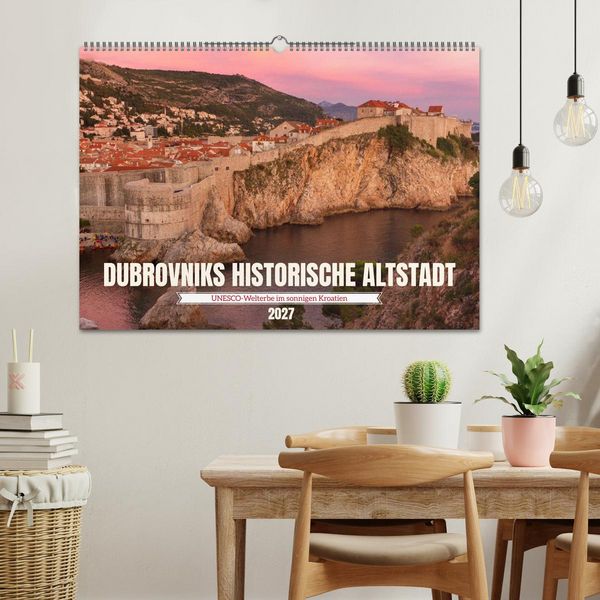 Produktbild: Dubrovnik historische Altstadt - UNESCO‑Welterbe im sonnigen Kroatien (Wandkalender 2027 DIN A2 quer), CALVENDO Monatskalender