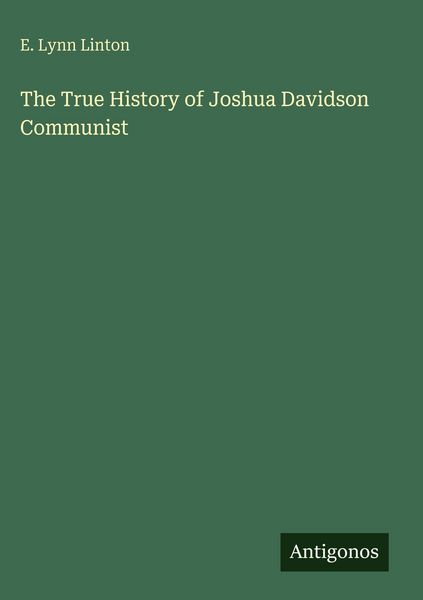 Produktbild: The True History of Joshua Davidson Communist