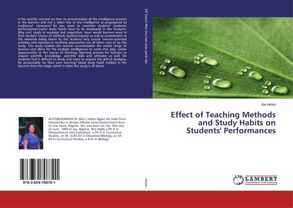 Produktbild: Effect of Teaching Methods and Study Habits on Students' Performances