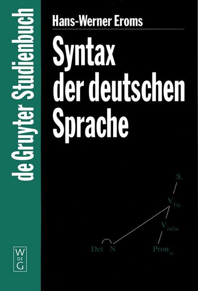 Produktbild: Syntax der deutschen Sprache