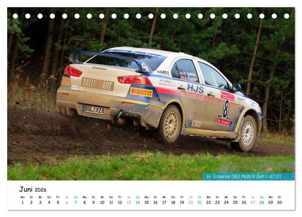 Produktbild: Lausitz-Rallye Kalender (Tischkalender 2026 DIN A5 quer), CALVENDO Monatskalender