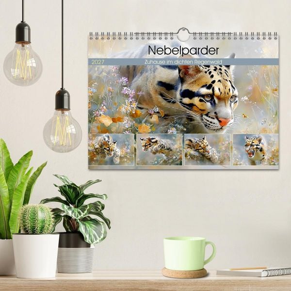 Produktbild: Nebelparder. Zuhause im dichten Regenwald (Wandkalender 2027 DIN A4 quer), CALVENDO Monatskalender