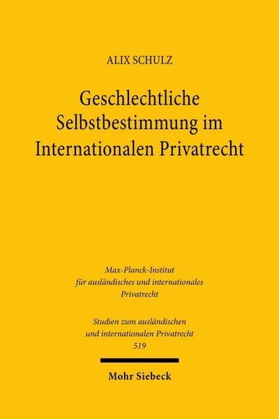 Produktbild: Geschlechtliche Selbstbestimmung im Internationalen Privatrecht