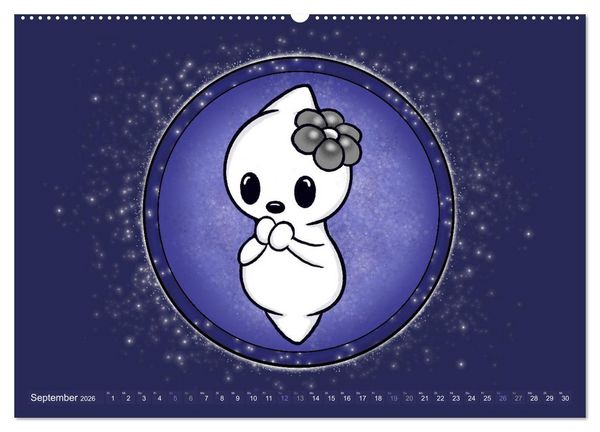 Produktbild: Geister Sternzeichen (Wandkalender 2026 DIN A2 quer), CALVENDO Monatskalender