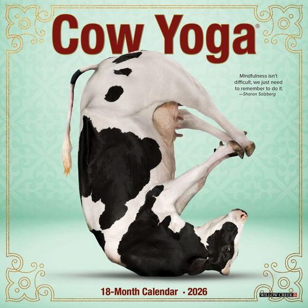 Produktbild: Cow Yoga 2026 Mini Wall Calendar