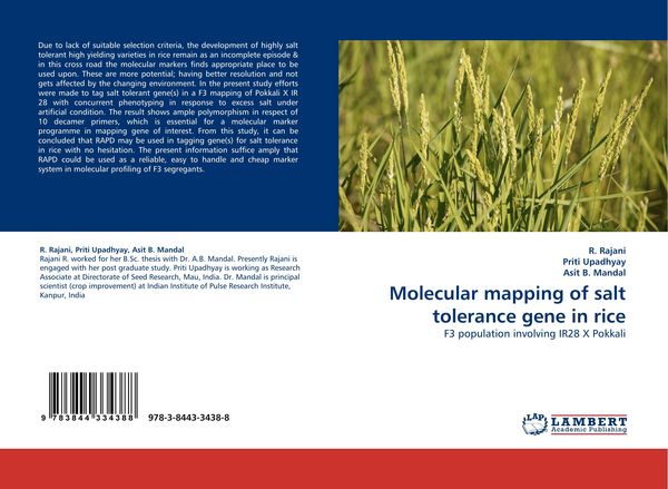 Produktbild: Molecular mapping of salt tolerance gene in rice