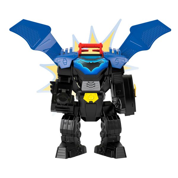 Produktbild: Fisher-Price Imaginext DC Super Friends Batman Flug-Mech Spielzeug mit Lichtern, Ger&auml;uschen und Actionfigur