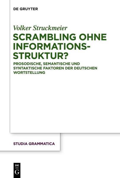 Produktbild: Scrambling ohne Informationsstruktur?