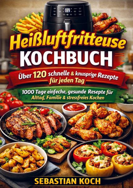 Produktbild: Das ultimative Hei&szlig;luftfritteuse Kochbuch - Schnell, knusprig & gesund genie&szlig;en