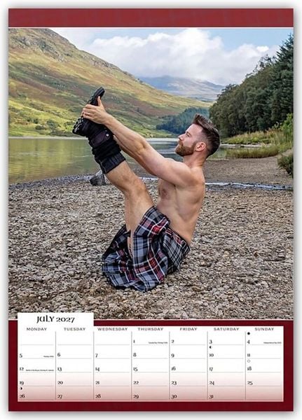 Produktbild: Kilted Yoga 2027 &ndash; A3-Posterkalender