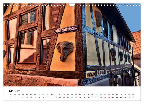 Produktbild: Michelstadt - Fachwerkromantik im Odenwald (Wandkalender 2026 DIN A3 quer), CALVENDO Monatskalender