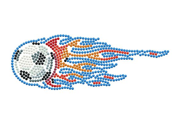 Produktbild: DOTZIES BY DIAMOND DOTZ - Diamond Painting Etui Fussball