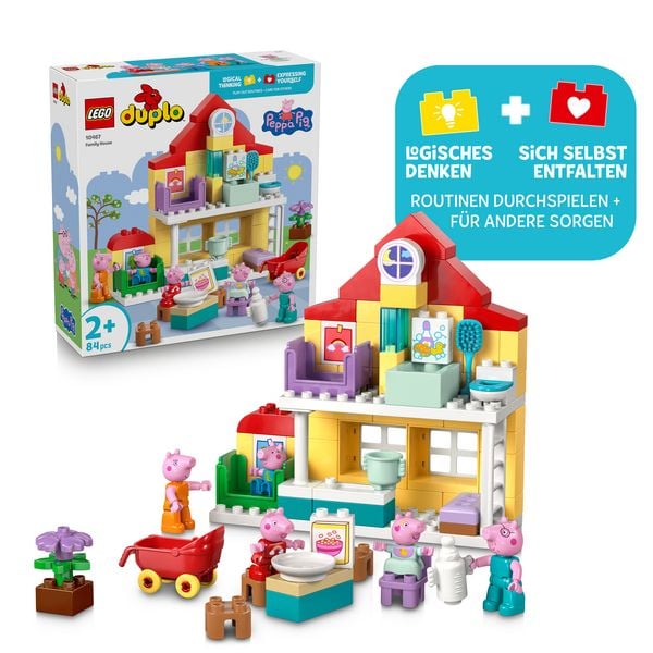 Produktbild: LEGO DUPLO Peppa Wutz 10467 Familienhaus, Spielhaus mit Figuren