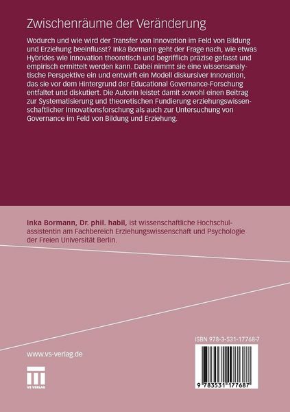 Produktbild: Zwischenr&auml;ume der Ver&auml;nderung
