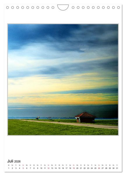 Produktbild: Stimmungsvolle Landschaften an der Nordseek&uuml;ste (Wandkalender 2026 DIN A4 hoch), CALVENDO Monatskalender