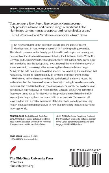 Produktbild: Contemporary French and Francophone Narratology