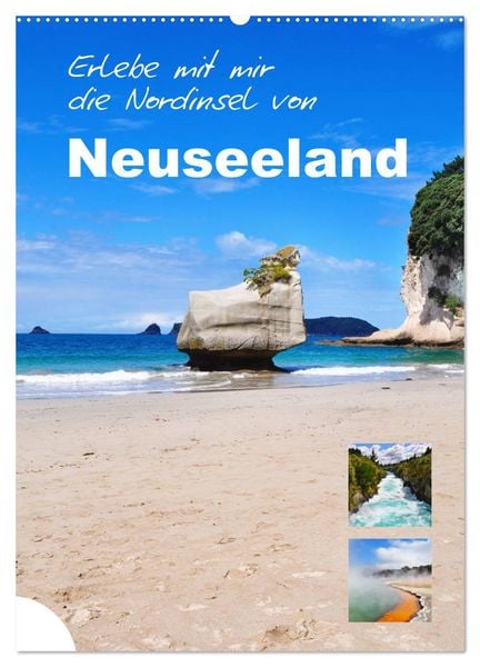 Produktbild: Erlebe mit mir die Nordinsel von Neuseeland (Wandkalender 2026 DIN A2 hoch), CALVENDO Monatskalender