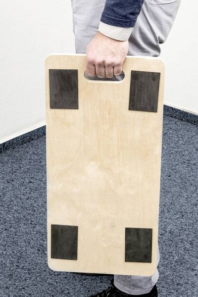 Produktbild: Metafranc WU0822120 Transportroller Sperrholz Traglast (max.): 500 kg 590 m x 290 mm x 126 mm Anzahl Lenkrollen 4