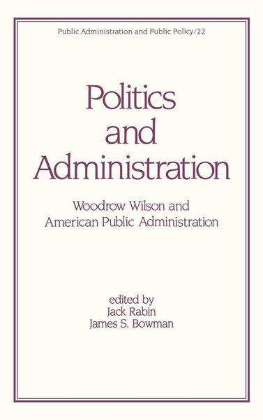 Produktbild: Politics and Administration