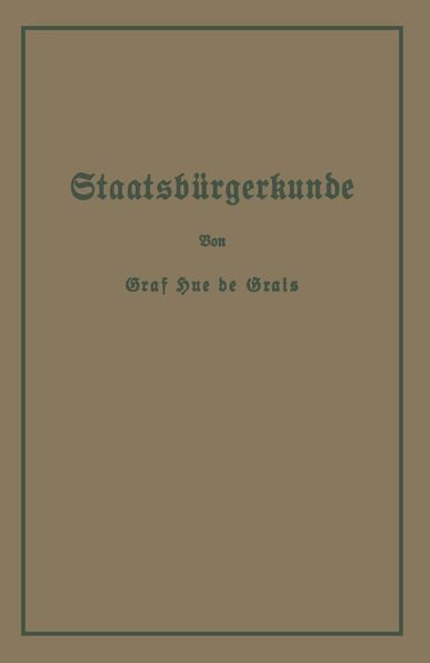Produktbild: Staatsb&uuml;rgerkunde