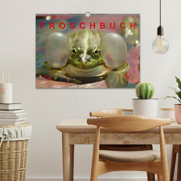 Produktbild: FROSCHBUCH (Wandkalender 2026 DIN A3 quer), CALVENDO Monatskalender