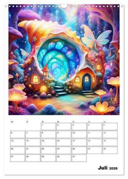 Produktbild: Zauberhafte Muschelh&auml;user (Wandkalender 2026 DIN A3 hoch), CALVENDO Monatskalender