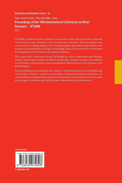 Produktbild: Proceedings of the 10th International Conference on Rotor Dynamics &ndash; IFToMM