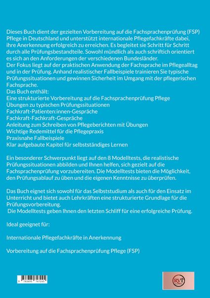 Produktbild: Fit f&uuml;r die Fachsprachenpr&uuml;fung (FSP) Pflege * 8 Modelltests *