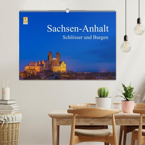 Produktbild: Sachsen-Anhalt - Schl&ouml;sser und Burgen (Wandkalender 2026 DIN A2 quer), CALVENDO Monatskalender