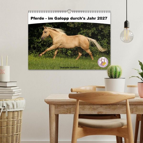 Produktbild: Pferde - im Galopp durch's Jahr 2027 (Wandkalender 2027 DIN A3 quer), CALVENDO Monatskalender