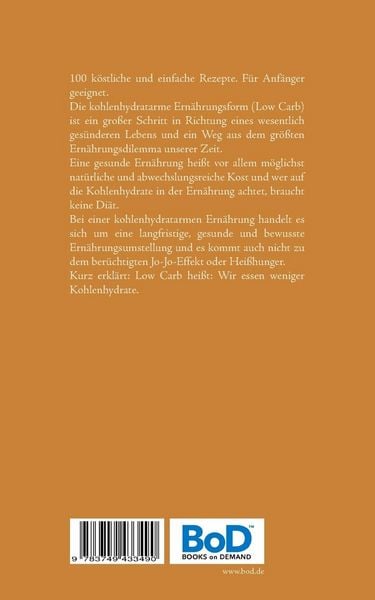 Produktbild: LOW CARB ohne Schnickschnack