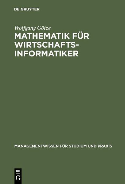 Produktbild: Mathematik f&uuml;r Wirtschaftsinformatiker