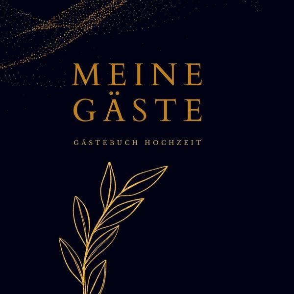Produktbild: Meine G&auml;ste- G&auml;stebuch Hochzeit BLACK 78 Seiten, Premium Hardcover