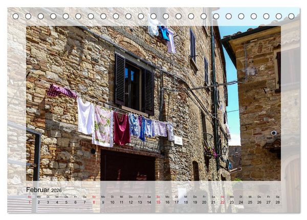Produktbild: Volterra Perle der Toskana (Tischkalender 2026 DIN A5 quer), CALVENDO Monatskalender