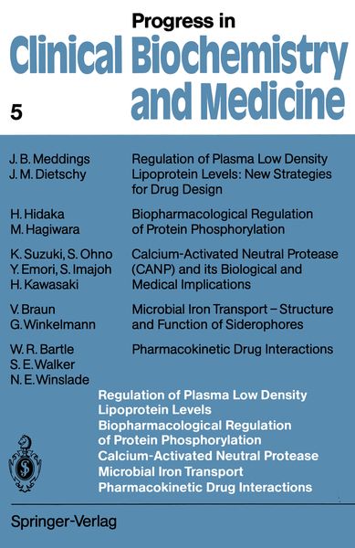 Produktbild: Regulation of Plasma Low Density Lipoprotein Levels Biopharmacological Regulation of Protein Phosphorylation Calcium-Activated Neutral Protease Microb