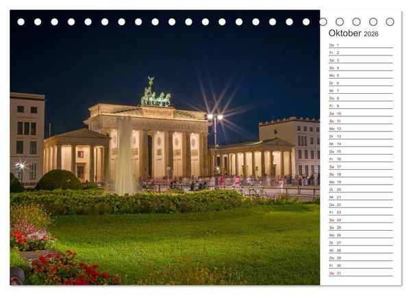 Produktbild: Berlin-Zentrum - Der Planer (Tischkalender 2026 DIN A5 quer), CALVENDO Monatskalender