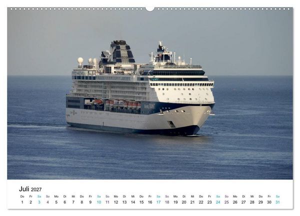 Produktbild: Riesen der Meere - Kreuzfahrtschiffe (hochwertiger Premium Wandkalender 2027 DIN A2 quer), Kunstdruck in Hochglanz