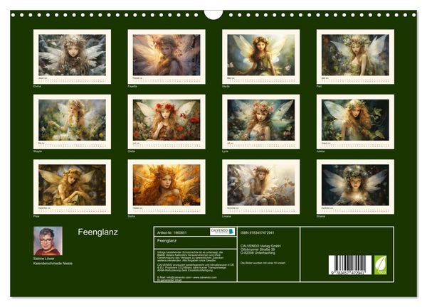 Produktbild: Feenglanz (Wandkalender 2026 DIN A3 quer), CALVENDO Monatskalender