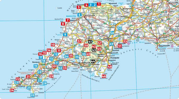 Produktbild: ROTHER Wanderf&uuml;hrer Cornwall - Devon