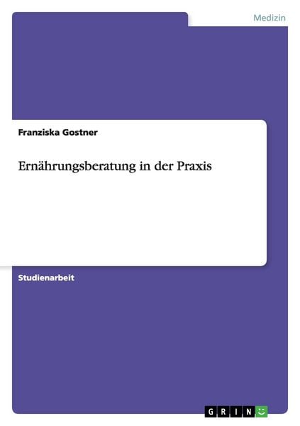 Produktbild: Ern&auml;hrungsberatung in der Praxis